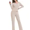 Ropa de Casa de Dos Piezas para Mujer Europea y Americana de Moda Casual Elegante con Escote en V y Encaje Ropa de Dormir Conjunto