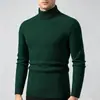 Suéter de Punto Pulóver para Hombre 2026 Transfronterizo Otoño e Invierno, Suéter Versátil de Cuello Alto Ajustado, Camisa Base Simple y Cálida para Hombre