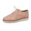 Zapatos Planos Brogue Florales para Mujer, Nuevo Estilo Primavera y Otoño, Ante con Suela Plana, Cierre de Cordones Delantero, Estilo Retro Británico, Zapatos de Cuero Casuales para Mujer