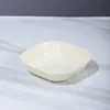 Prato de osso de luxo leve de alta aparência prato de lanche estilo creme prato de osso de plástico doméstico lixo de mesa de jantar prato de mesa