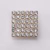 Hebilla de Diamante Cuadrada Botones Metálicos Botones de Camisa Botones de Punto para Suéter Sujetadores de Botón Ferretería para Botones Accesorios de Ropa