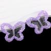 Encaje Transparente Mariposa Grande Bola de Diamantes Explosiones Usable Cuentas de Agujero Recto DIY Accesorios para Collar Llavero para Teléfono Móvil
