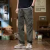 Overoles retro americanos de calle para hombre, pantalones casuales de pierna ancha recta, nuevo diseño de moda 2024