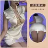 Manswica lencería sexy cheongsam sexy Hueco traje de juego de rol caliente pasión uniforme traje de tentación 2113