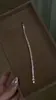 Pulseira tennis colorida de moissanita em estoque para atacado, popular no Xiaohongshu, corrente tennis de luxo leve de alta qualidade para mulheres