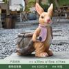 Bonito desenho animado coelho decoração jardim villa ao ar livre animal flor pote pátio varanda floreira paisagem escultura decoração