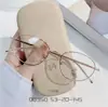 Montura Ovalada Marrón Moderna Ultraligera Moda Lente Transparente Montura de Gafas Unisex 00350