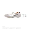 Sapatos Mary Jane com aumento de altura feitos sob medida para mulheres, novo modelo primavera-verão 2026, sapatos de salto baixo com velcro, sapatilhas