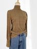 Camisa de base de renda escovada francesa super bonita e elegante para mulheres, gola de renda de primavera, blusa interna chique e bonita, camisa pequena