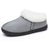 Pantuflas Peludas para Mujer Invierno Nuevas Venta al por Mayor Transfronteriza Zapatos Casuales para Mujer Cálidos Cómodos para el Hogar Felpa Acolchada de Algodón