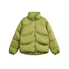 Chaqueta Retro Americana de Cuello Alto Resistente al Frío con Relleno de Plumón de Pato Blanco para Mujer 2025 Invierno Nueva Chaqueta de Algodón Cálida y Engrosada