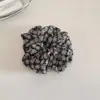 Goma de pelo fresca estilo coreano con margarita de gasa para mujer, suave y natural, adecuada para coletas bajas, alta elasticidad, accesorio para el cabello versátil