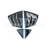 Adequado para Modelos 24-25 da Nona Geração do Camry, Adesivo Decorativo Modificado para Janela Triangular Traseira Estilo Obturador 'Guelra de Tubarão'
