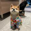 Ropa para Perros Otoño y Verano Delgada Ropa para Mascotas Fresca Camisa con Estampado Hawaiano Ropa para Cachorros Ropa para Perros Mascotas