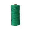 Cuerda de Algodón Colorida de 3 mm Hecha a Mano DIY Tejido Tapicería Atado Decoración Navideña Manualidades Cuerda de Algodón Colorida