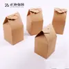 Caja de Papel Kraft Nueva para Comida y Pastelería al por Mayor Bolsa de Empaque para Pastelería Caja de Empaque para Dulces de Boda Caja de Empaque al por Mayor