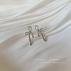 Pendientes de lazo de diamantes para niñas, de Corea del Sur, Dongdaemun, delicados y elegantes pendientes de nicho, de lujo y de alta gama.