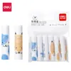 Deli 0509 Protector de Lápiz de Dibujos Animados Funda para Lápiz de Estudiante Protege el Bolígrafo Sección Infantil Extensor de Lápiz Conector de Bolígrafo
