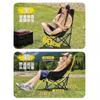 Silla Luna Acolchada de Algodón con Respaldo Alto, Silla Plegable Portátil para Descanso de Almuerzo, Logo Personalizable, Silla de Ocio para Camping al Aire Libre