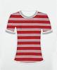 Puro algodão terry pano 330g outono moda feminina camisola pano algodão terry tecido listrado home wear tecido
