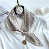 Bufanda de Seda Moderna con Borde Biselado Bufanda Larga de Seda Primavera y Verano Nueva Rayas de Seda Imitación con Camisa y Bufanda Bufanda para Mujer