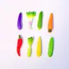 Juguetes de Comida de Simulación Verduras Berenjena Pimiento Imanes Creativos para Refrigerador Clips para el Cabello Bolsas Sorpresa Materiales Hechos a Mano Adornos de Resina Accesorios