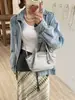 2026 Verano Estilo Coreano Diseño de Nicho Bolso de Mano de Piel de Vaca Bolso Dumpling Bolso Cruzado de Hombro de Cuero Genuino Bolso Cruzado de Moda para Mujer Transfronterizo