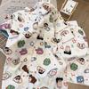 Pijama Nuevo de Verano para Mujer de Manga Corta, Conjunto de Ropa de Casa Estilo Ins de Dibujos Animados Japoneses Lindo para Estudiantes, Adecuado para Usar Como Ropa Exterior, Venta al por Mayor Transfronteriza