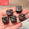Escultura em Madeira de Ébano de Vários Acessórios com Tema de Desenho Animado, Pulseiras DIY Feitas à Mão de Pequeno Panda e Gato, Joias da Moda