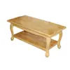 Mesa de centro de sala de estar de madera maciza, mueble de ciprés moderno minimalista, mesa de té de madera natural, económica para espacios pequeños