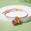 Pulsera tejida a mano de colores del Festival del Bote del Dragón, Pulsera de hilo de cinco colores, Pulsera tejida a mano tradicional para bebé de hilo de cinco colores