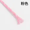 Cuerda Redonda de Poliéster con Patrón de Puntos de Colores de 5 mm Hilada en Núcleo para Tejido Hecho a Mano DIY, Moda Personalizada, Cuerda Decorativa Práctica para Cinturas, Sombreros y Pantalones