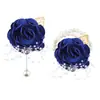 Set de 6 Piezas de Suministro Transfronterizo Europeo y Americano Novio y Novia Boda Hoja de Oro con Cuentas Muñequera y Ramillete Fabricante Venta al por Mayor Stock Disponible