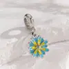 Pulsera de Primavera DIY Colgante Flor de Cerezo Margarita Encanto de Flor Dulce Accesorios para Collar Colgante Hecho a Mano Transfronterizo