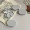 Serie Color Crema con Espejo ~ Estuche para Lentes de Contacto ins Estuche para Cuidado Estuche para Lentes de Contacto Portátil B100 Simple