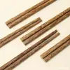 Palitos de Madeira para Asas de Frango Domésticos Talheres de Madeira Maciça Sem Tinta Sem Cera Dez Pares Pacote Familiar Palavras Gravadas Fabricante Atacado