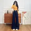Calça Jeans Flare de Cintura Alta para Mulheres, Novo Design Inverno 2025, Corte Solto e Relaxado, Calças Retas Emagrecedoras