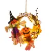 Linterna de Calabaza de Halloween Transfronteriza Decoraciones para Puerta Temáticas Atrezo para Montaje de Escena de Fiesta y Festival Adornos Colgantes