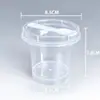 Vasos Transparentes Desechables para Pudín con Tapas y Cucharas, Vasos Redondos para Mousse de Yogur, Cajas de Empaque para Gelatina, Descuento por Cantidad Grande