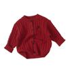 2024 Novo Estilo Coreano Primavera e Outono Estilo Ocidental Roupas Vermelhas de Ano Novo Infantis Casaco de Malha com Laço para Meninas Top