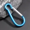 Mosquetão em Forma de D de Liga de Alumínio, Leve Gancho para Garrafa de Água de Mochila para Acampamento e Caminhada ao Ar Livre, Fivela de Metal Multi-Color com Suporte de Carga