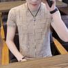 Camisa casual de verano para hombre, estilo coreano, top de moda para hombre