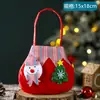 Decoración navideña bolsa de regalo bolsa de dulces bolsa de manzana para niños tienda actividad de jardín de infantes ambiente de Nochebuena disposición