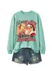 Eu vi Dolly beijando Amazon eBay moda europeia divertida moletom feminino gola redonda manga longa