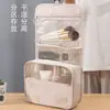 Bolsa de Maquillaje para Colgar, Neceser de Gran Capacidad, Separación Seco y Húmedo, Material de Malla, Se Puede Colgar, Bolsa de Maquillaje
