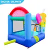 Castillo inflable Doctor Dolphin para niños, parque infantil casero, trampolín inflable, tobogán, castillo inflable pequeño de tela Oxford