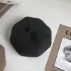 Boina para Mujer, Nuevo Estilo Otoño e Invierno, Gorro Octagonal de Artista, Gorro de Periodista Versátil Casual, Sombrero Británico Retro, Moderno