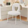 Crema de Maquillaje Tocador de Habitación de Niña Tocador de Celebridad de Internet Silla con Respaldo Silla Simple de Hogar para Manicura