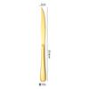 Cuchillo Occidental, Tenedor y Cuchara 1010 Oro Acero Inoxidable Vajilla Cuchara para Remover Café Pala para Pastel Juego de Cuchillo y Tenedor para Bistec de Hotel