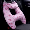 Almohada para Coche para Prevenir Tensión en el Cuello, Reposacabezas de Coche de Dibujos Animados Lindo, Almohada de Soporte para el Cuello, Reposacabezas de Coche para Niños, Gadget para Dormir en el Asiento Trasero